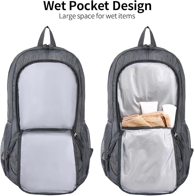 FENGDONG 35L Lightweight Foldable Waterproof Packable Travel Small Hiking - Image 5