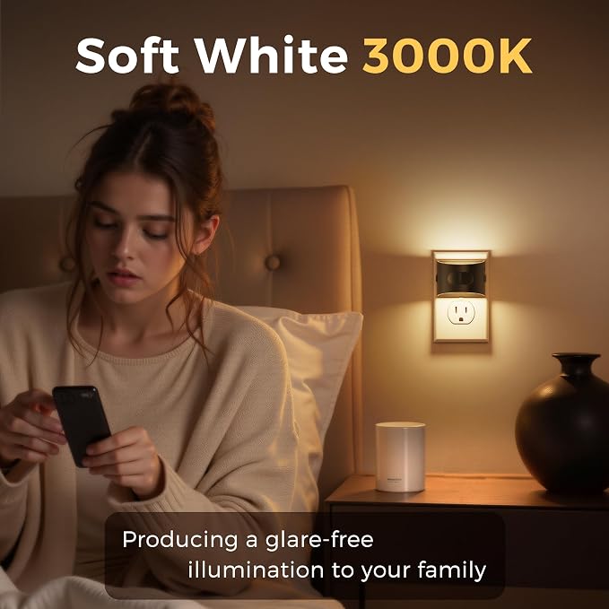 L LOHAS LED Night Light with Motion Sensor & Dusk to Dawn Sensor, Night Lights - Image 2