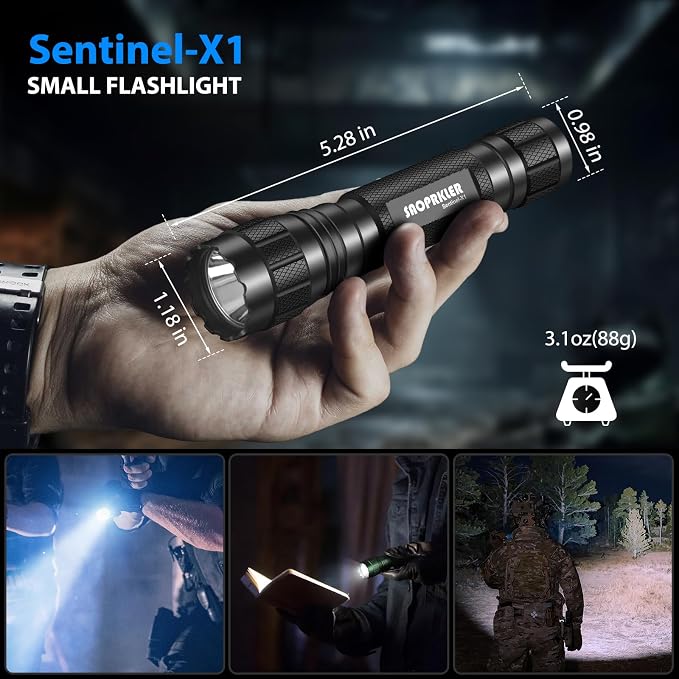 SAOPRKLER Tactical Flashlights High Lumen-Police 1200 LM Flashlight - Image 5