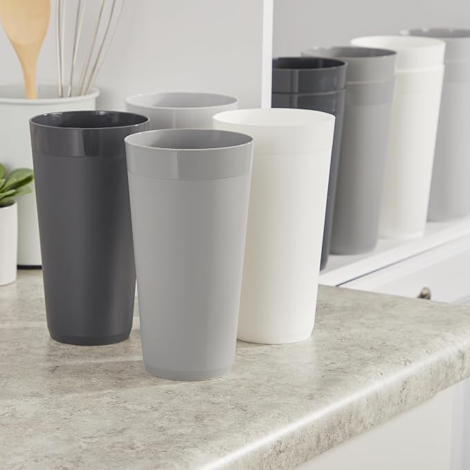 US Acrylic Newport 32 ounce Unbreakable Plastic Stackable Iced-Tea Tumblers in - Image 8