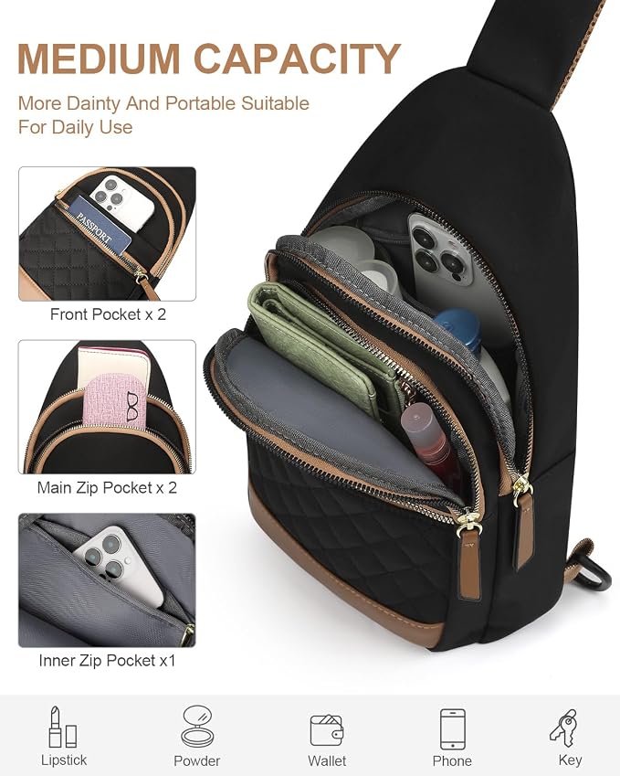 Capolo Sling Bag for Women Men Waterproof Crossbody Bags for Women Trendy - Image 4