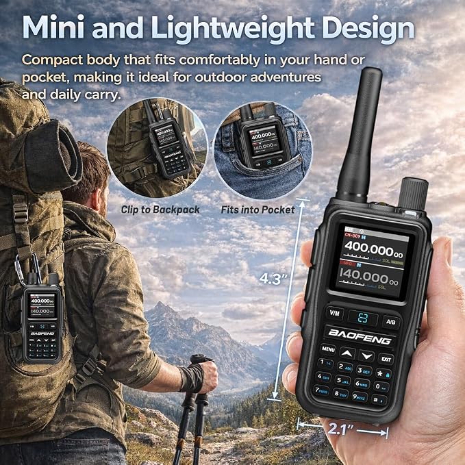 BAOFENG UV-5R Mini Ham Radio: Long Range Handheld Two Way Radio - Image 2