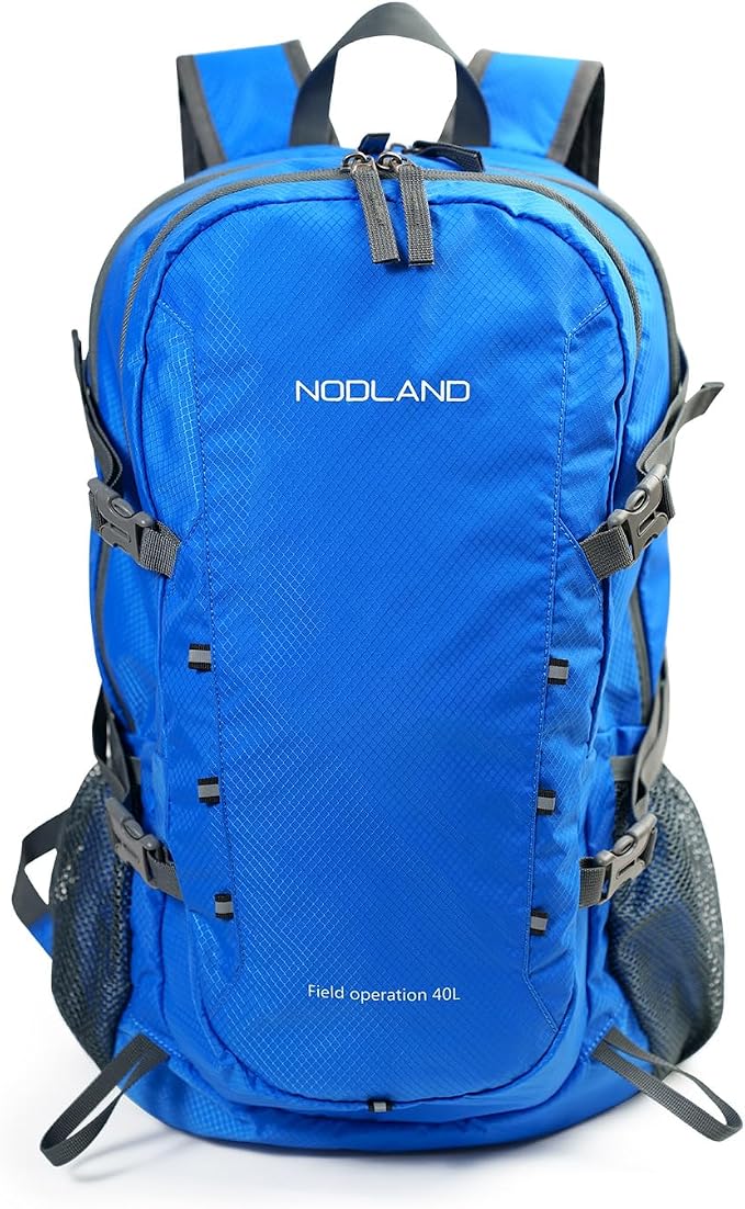 NODLAND Lightweight Backpack, Travel 40L Foldable Water-Resistant Daypack by SHARKBOROUGH