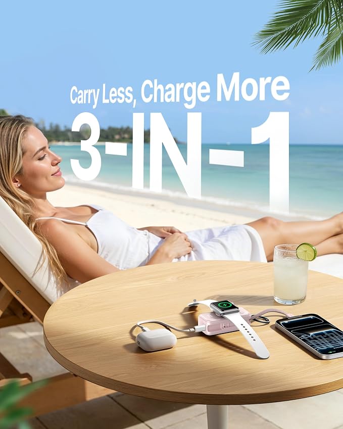 INIU 3-in-1 Portable Charger, 5000mAh Power Bank - Image 7