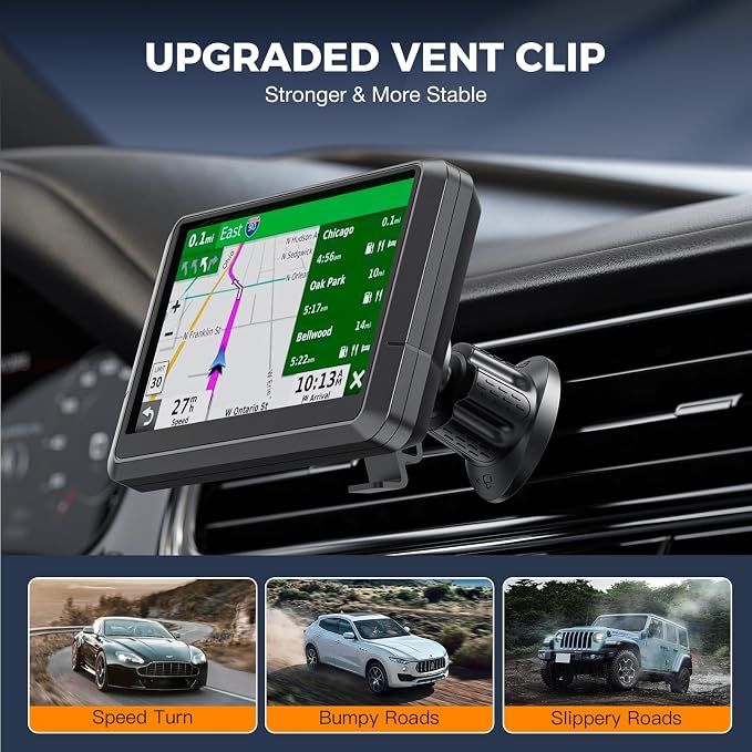 Vent Clip Mount for Garmin GPS – Air Vent Holder Compatible - Image 3