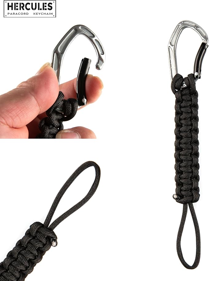HERCULES Paracord Keychain Set – 2 Pack Lanyard Rope - Image 4