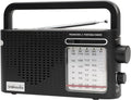Portable Weather Radio AM FM SW, Wall Plug and Battery Powered, Transistor Radio by Snokauwa