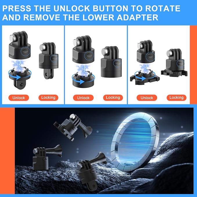HONGDAK 70in1 Upgrade Action Camera Accessories Kit Compatible - Image 3