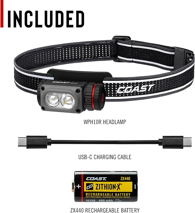 Coast WPH10R 1000 Lumen Rechargeable LED Headlamp - Image 11