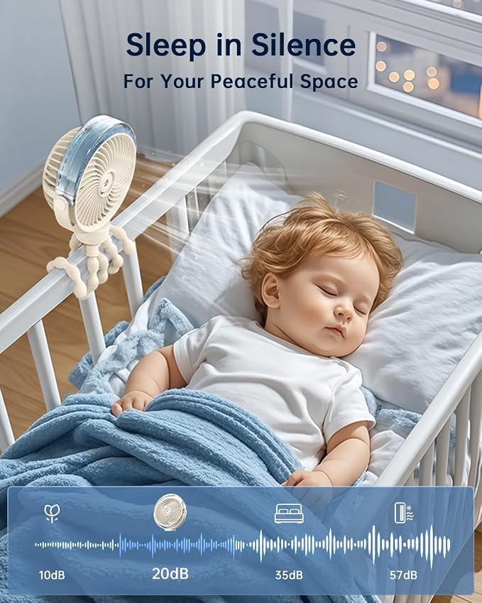 SWEETFULL Misting Stroller Fan – Portable Baby Fan - Image 7