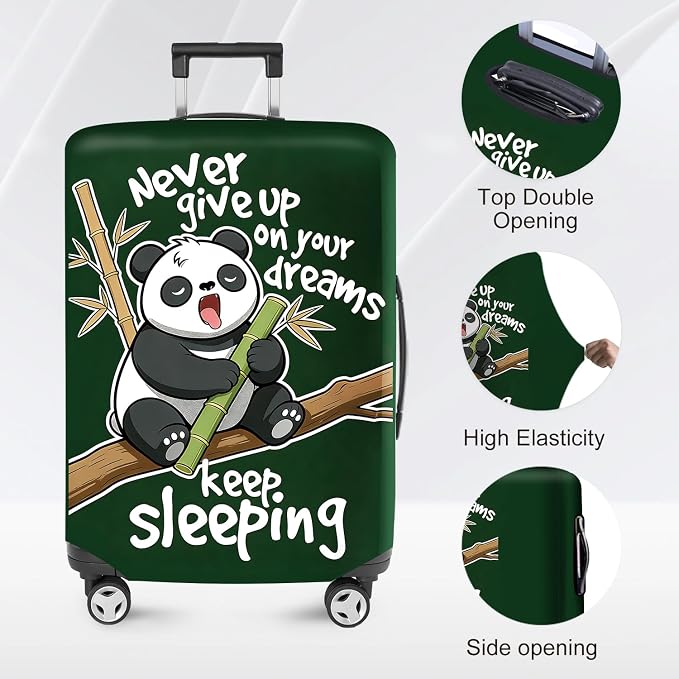 ANNA QUEEN Cute Sleeping Panda Luggage Cover-Stretchable, Water Resistant & - Image 2