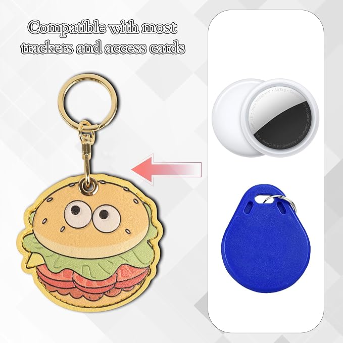 Leather Keychain Case Holder Compatible - Image 4