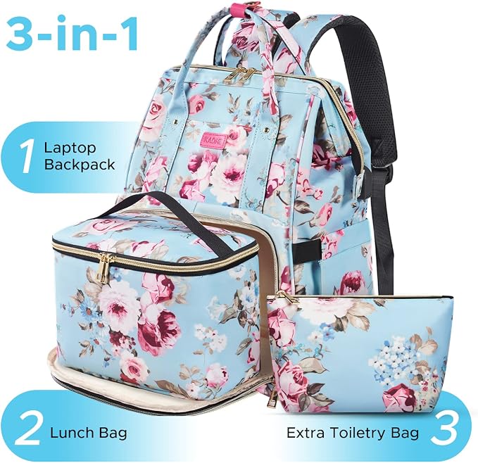 Kaome Lunch Backpack 15.6 Inch Laptop Backpack - Image 2