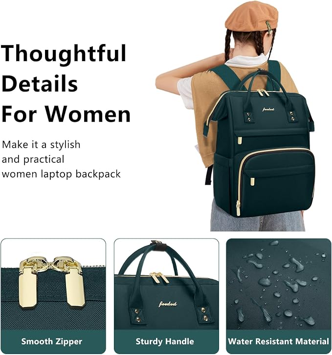 Focdod Laptop Backpack for Women Work Bags - Image 5