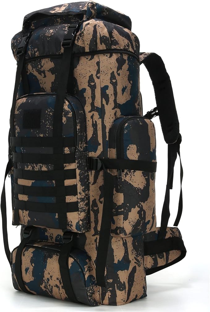 Hiking Backpack for Men 70L/100L Camping Backpack Military Rucksack Molle 3 by W+WINTMING