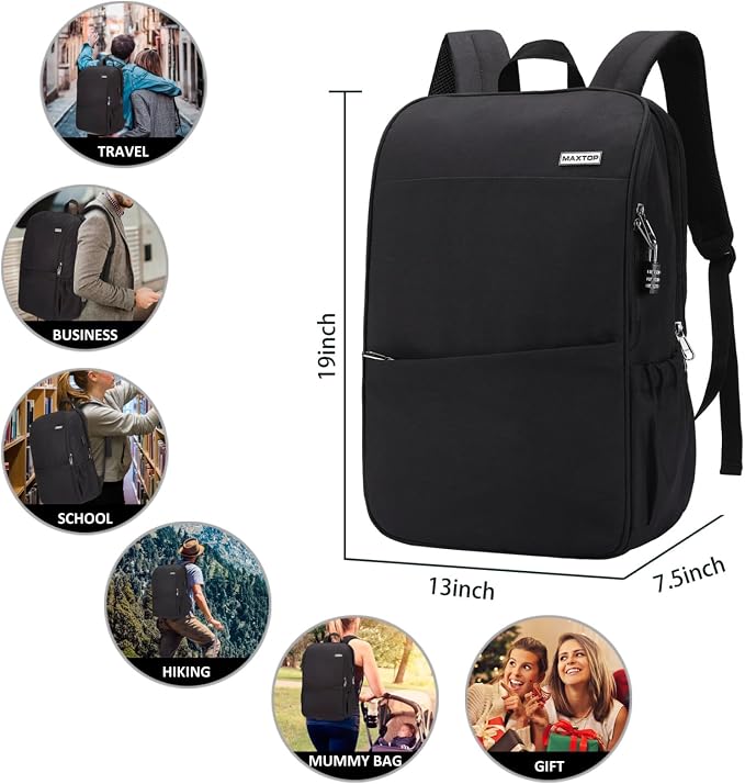 MAXTOP Laptop Backpack Bookbag Backpack Business Anti-theft Backpacks Work - Image 6