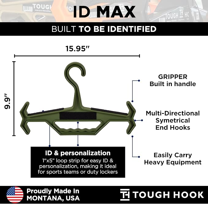 Tough Hook ID MAX Heavy Duty Identification Hanger, USA Made 200 Lb Cap - Image 2