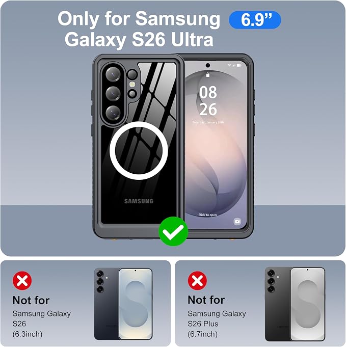 ANTSHARE IP68 Waterproof Case for Samsung Galaxy S26 Ultra - Image 2