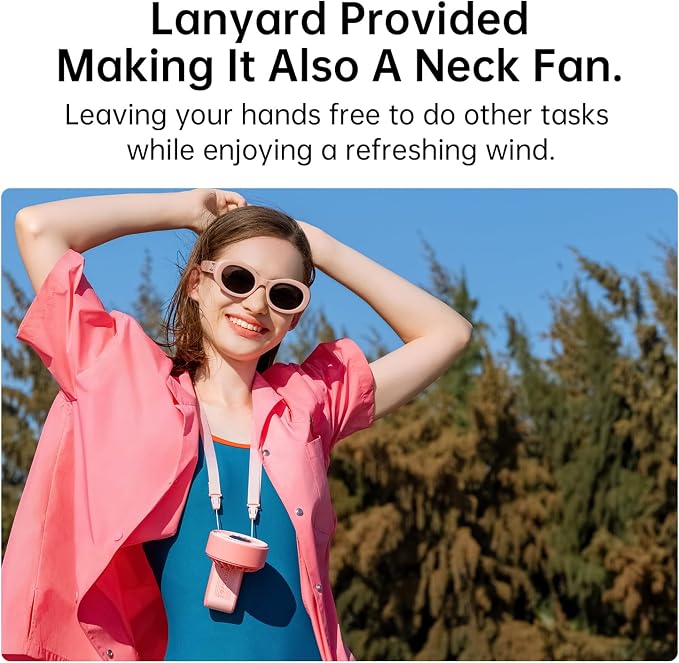 JISULIFE Handheld Fan Life7 – Ultimate Flexibility: Wide & Strong Airflow - Image 5