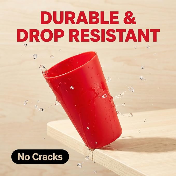 AOYITE Large Plastic Cups Reusable - 32 oz Water Tumblers Unbreakable Drinking - Image 3