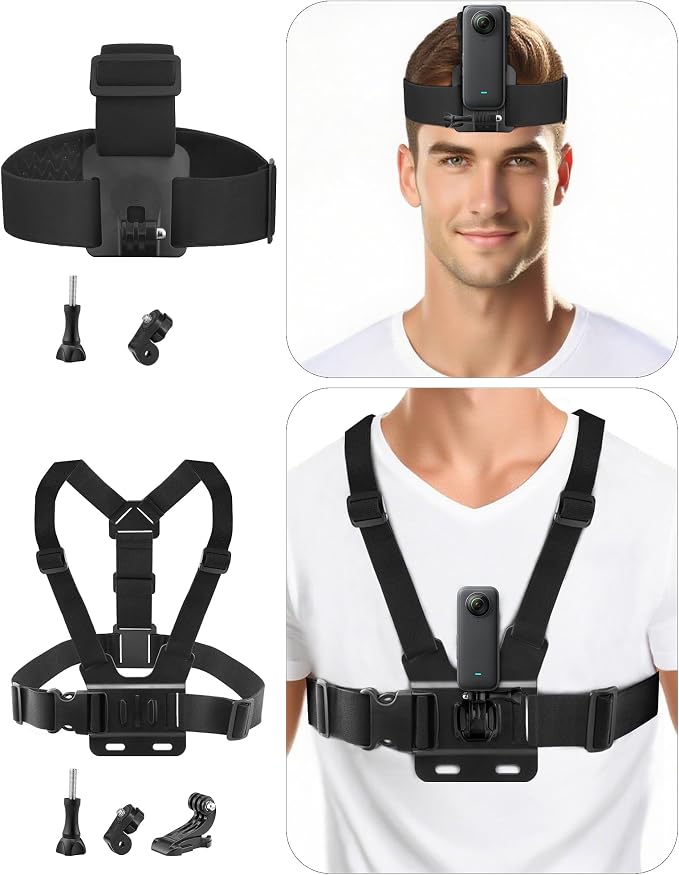 Chest Harness Head Strap Cell Phone Clip Kit - Image 3