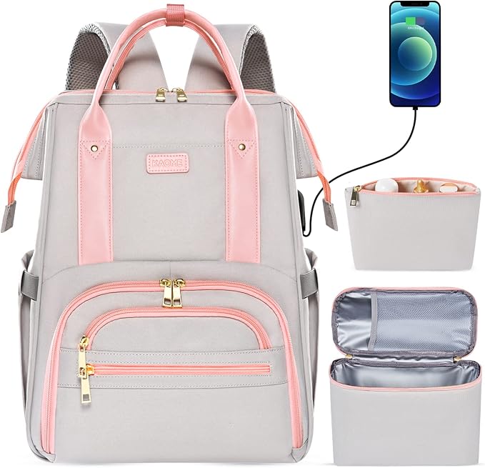 Kaome Lunch Backpack 15.6 Inch Laptop Backpack by Kaome