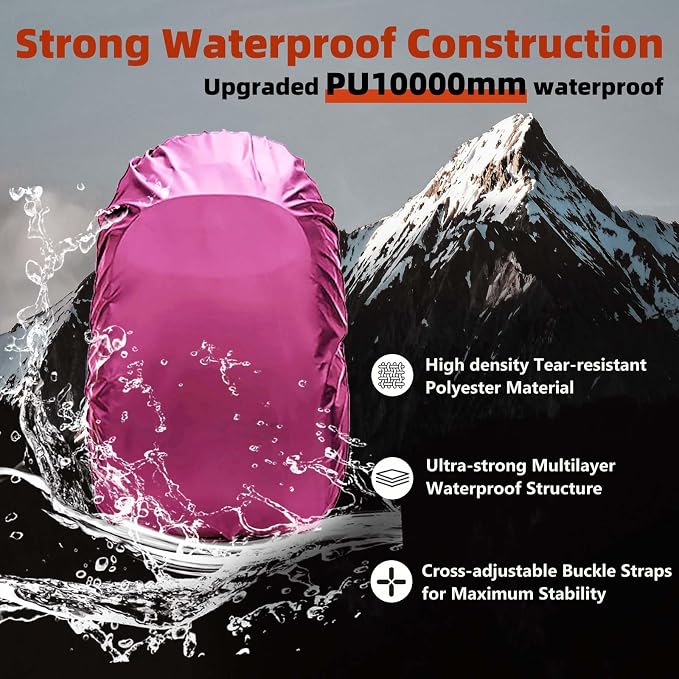 Frelaxy Waterproof Backpack Rain Cover, 10000mm Waterproof Level, Upgraded - Image 3