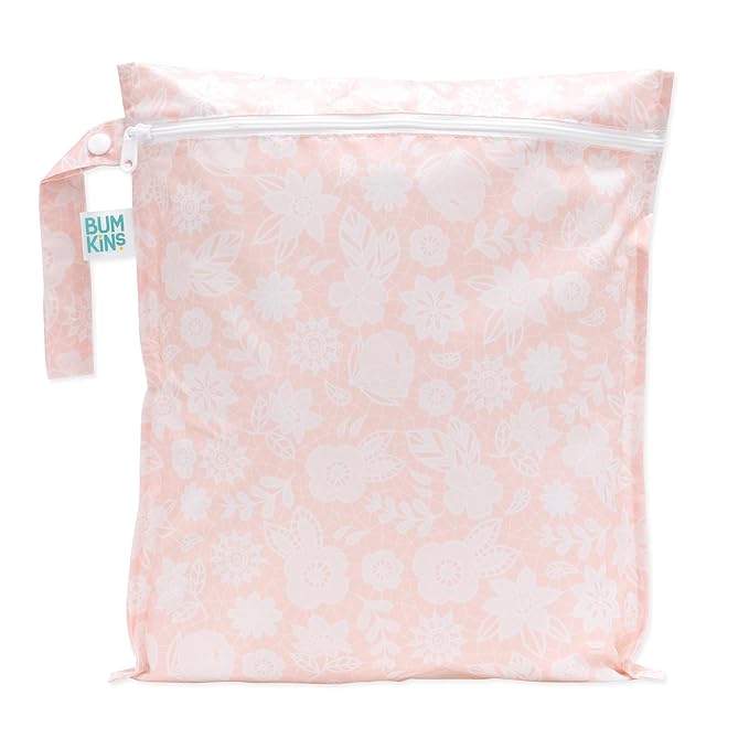 Bumkins Waterproof Wet Bag for Baby, Swim Suit, Cloth Diapers, Pump Parts by Bumkins