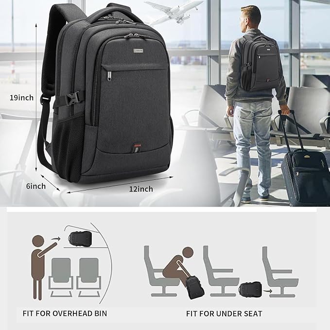 DUSLANG 17 Inch Laptop Backpack - Image 9
