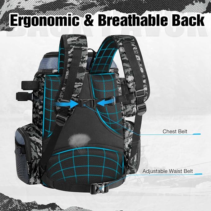 Piscifun Fishing Tackle Backpack - Image 5