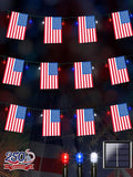 4th of July Decorations, Solar American Flag Lights Outdoor by EEW