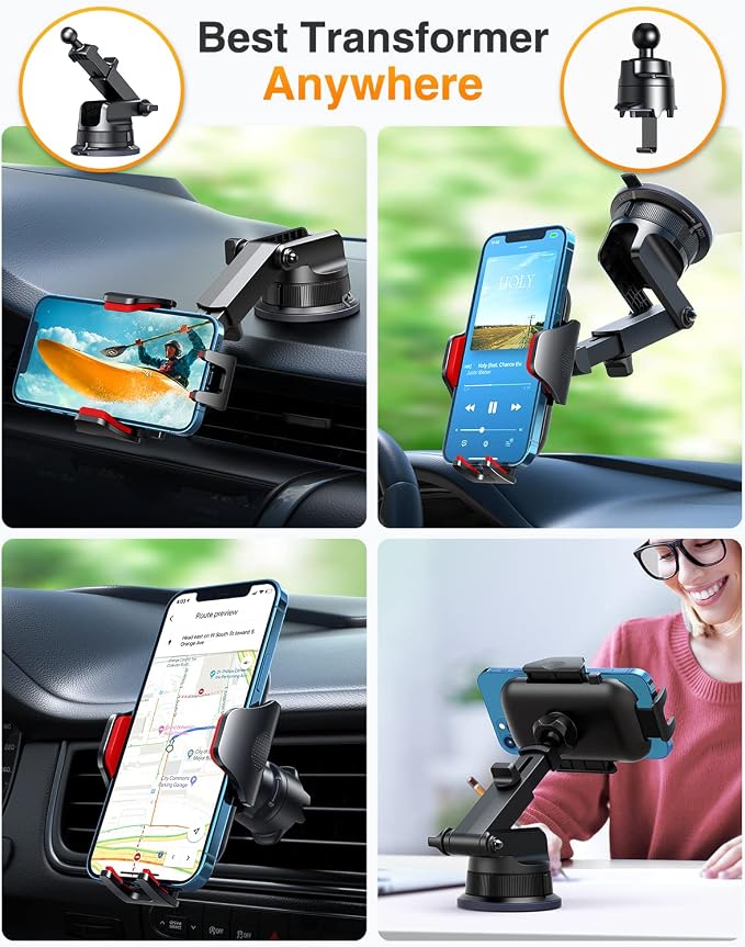 VANMASS Car Phone Holder Cell Phone Mount - Image 3
