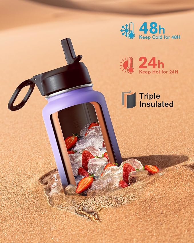 Coolflask Water Bottle 40 oz Insulated - Image 2