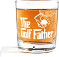 Nogrit Father's Day Golf Gifts Whiskey Glasses 10 oz, Dad Grandpa Papa Golf by Nogrit