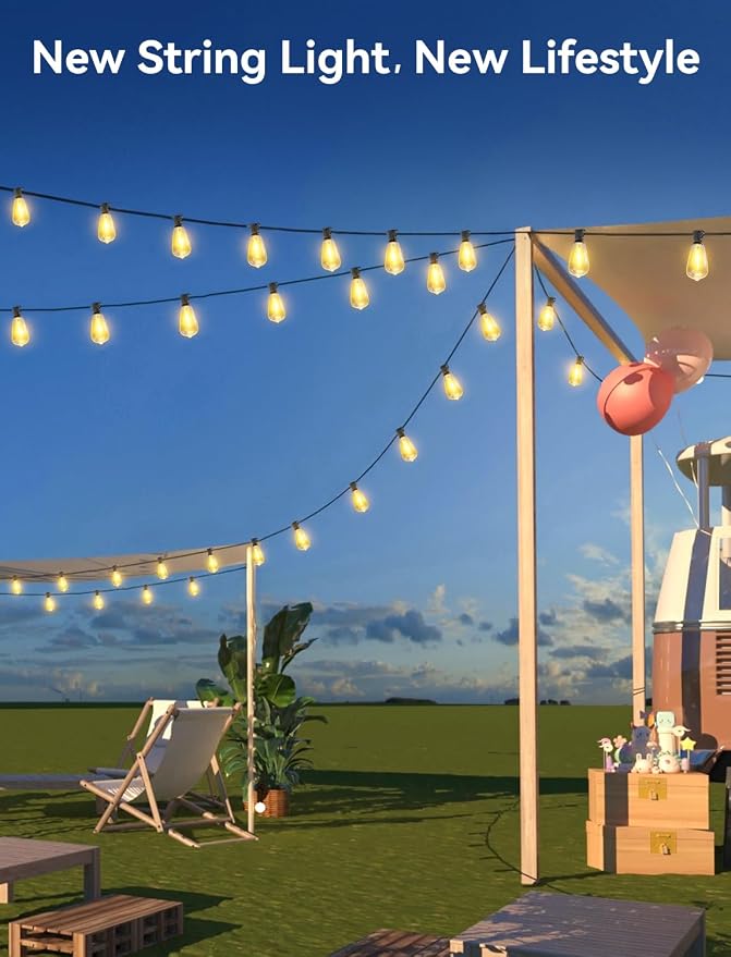 Brightever 120FT Solar String Lights Outdoor Waterproof, Patio Lights Solar - Image 7