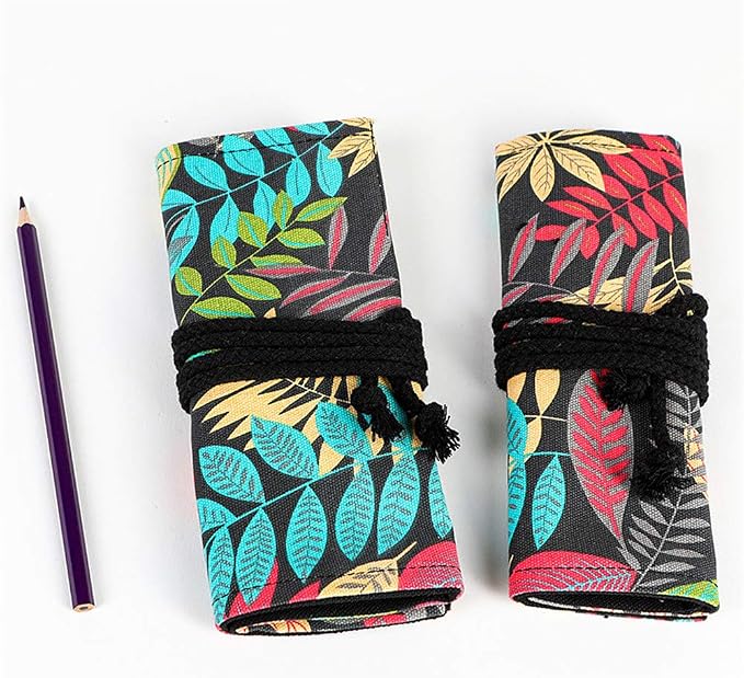 Funny live 24/36/48/72 Slots Colored Pencil Wrap Roll up Pen Holder Case - Image 4
