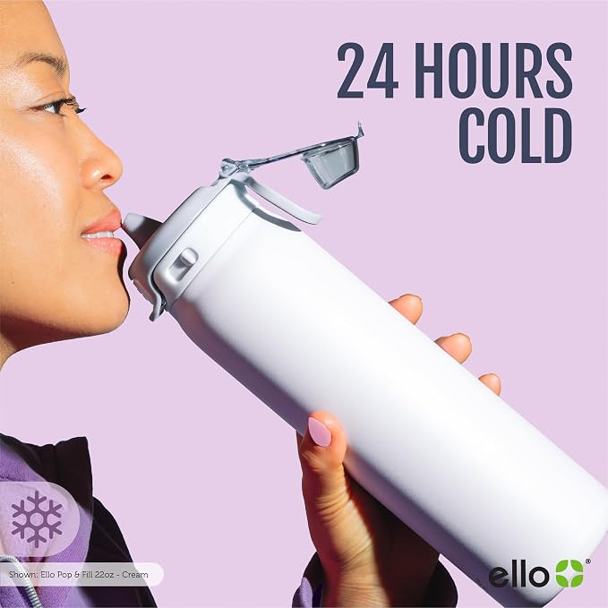 Ello Pop & Fill 22oz Stainless Steel Water Bottle - Image 10