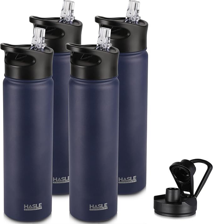 HASLE OUTFITTERS Insulated Water Bottle 22 oz Double Wall Stainless Steel Water by HASLEOUTFITTERS