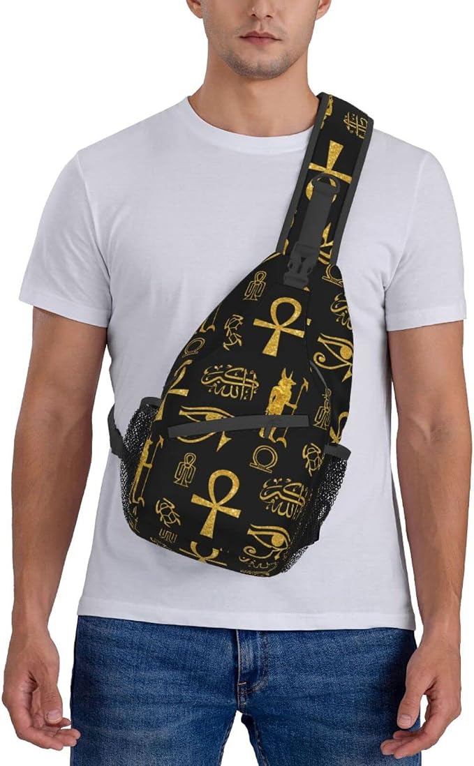 Sling Backpack For Men Hiking Daypack Crossbody Shoulder Bag Travel Chest Pack - Image 2