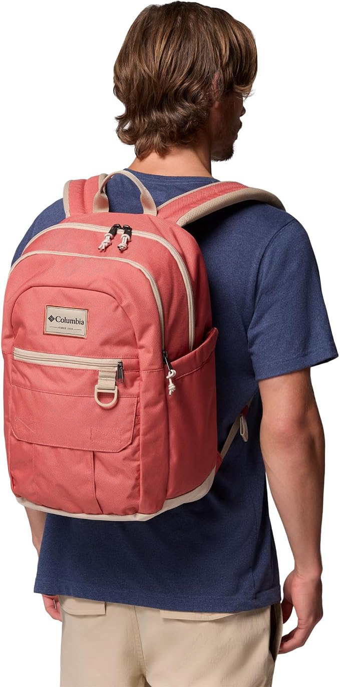 Columbia Unisex Buxton 26L Backpack, Washed Red/Ancient Fossil, One Size - Image 4
