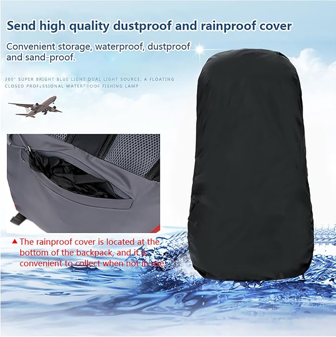 Bseash 60L Waterproof Hiking Camping Backpack - Image 6