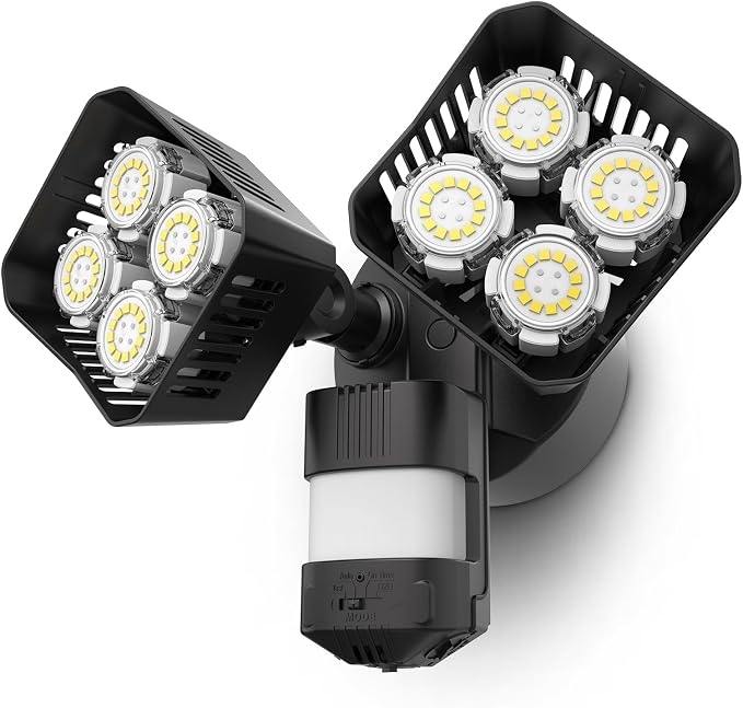 SANSI 7000LM Motion Sensor Outdoor Lights, Brightness LED Flood Lights Outdoor by SANSI