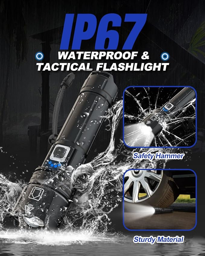 Victoper Rechargeable Flashlight, High Lumens Super Bright Flashlights - Image 7