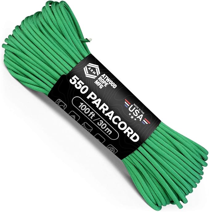Atwood Rope MFG 550 Paracord 100 Feet 7-Strand Core Nylon Parachute Cord by AtwoodRopeMFG