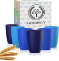 Homienly Cup Sets for Kitchen 12oz Wheat Straw Cups Unbreakable Drinking Cups by HOMIENLY