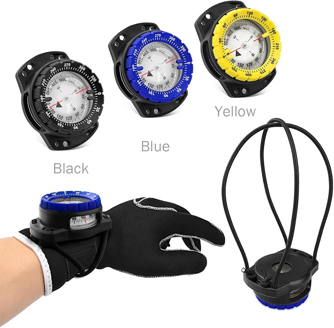 Scuba Dive Compass, Waterproof 5ATM Marine Navigation Wrist Compass - Image 6