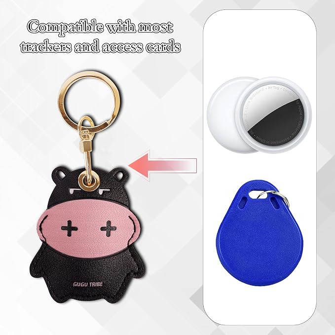 Leather Keychain Case Holder Compatible - Image 4