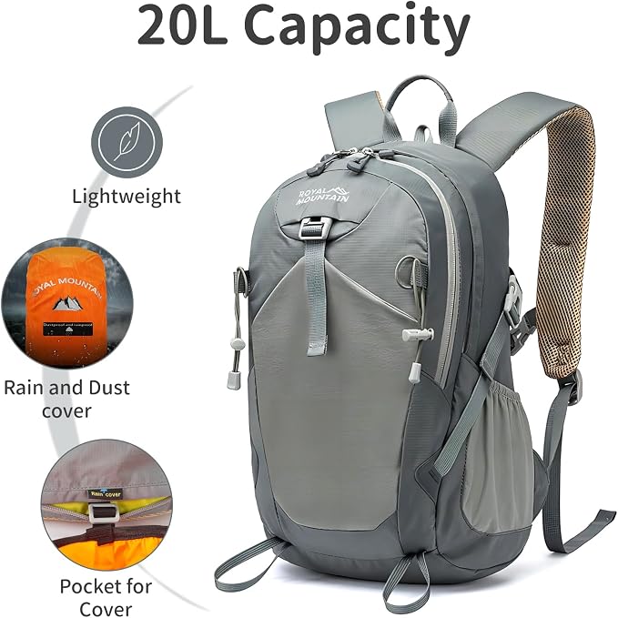 Small Hiking Backpack, 20L Lightweight Travel Backpacks - Image 3