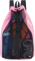 WANDF Swim Bag Mesh Drawstring Backpack Beach Backpack by WANDF
