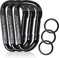 Carabiner Clip, Camping Accessories, Outdoors and Gym etc, D Shaped Spring Hook by Oupengsky